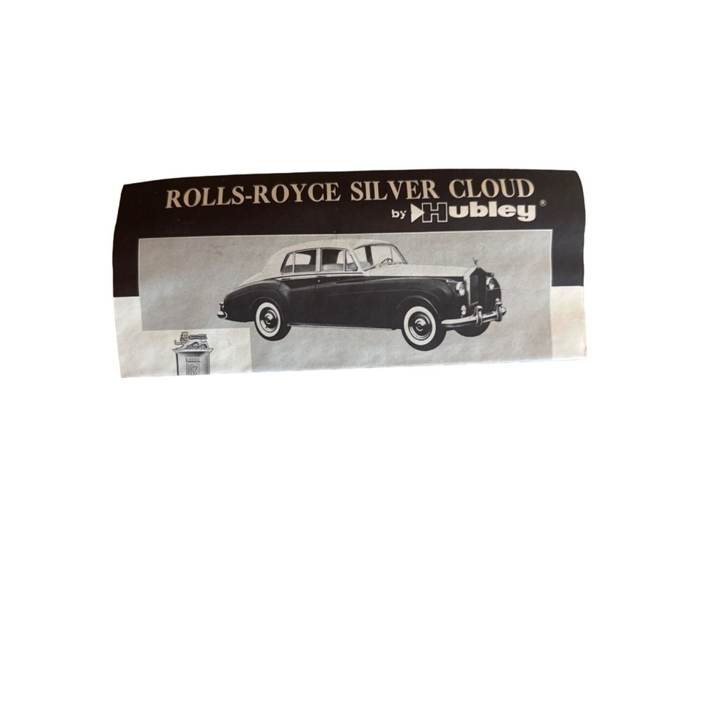 Hubley Rolls-Royce Silver Cloud 1/24 Scale Model Kit Unassembled - Picture 7 of 10